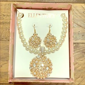 Ellen Tracy necklace and earrings set